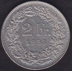 İsviçre 2 Frank 1993