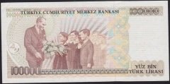 7.EMİSYON 2.TERTİP 100000 LİRA D57 894126 ÇİLALTI ( PARADA KAT YOK LEKELER VAR)