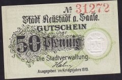 ALMANYA 50 PFENNİNG NOTGELD 1919 ÇİL