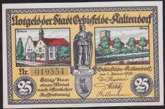 Almanya 25 Pfennig Notgeld 1921 Çil