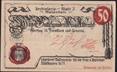 Almanya 50 Pfennig Notgeld 1921 Çil