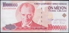 7.Emisyon 10 000 000 Lira E19 597659 Çok Çok Temiz+