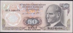 6.Emisyon 1.Tertip 50 Lira B13 248059 Ççt Çilaltı