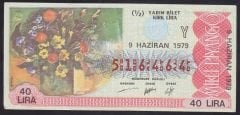 1979 9 HAZİRAN YARIM BİLET - Y SERİSİ