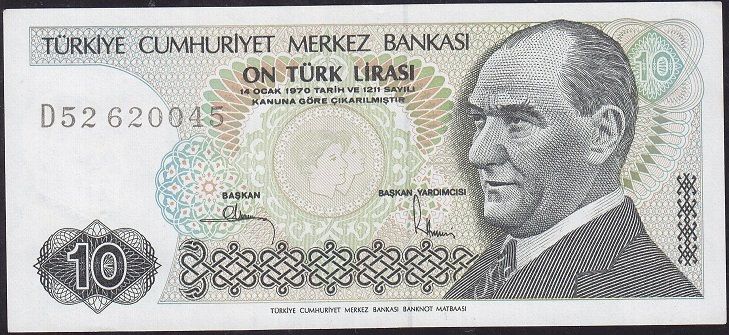 7.Emisyon 2.Tertip 10 Lira D52 620045 Çilaltı