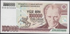 7.EMİSYON 2.TERTİP 100000 LİRA D59 873999 ÇÇT +