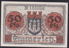 ALMANYA 50 PFENNİNG NOTGELD 1918 ÇİL