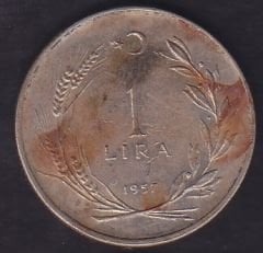 1957 Yılı 1 Lira
