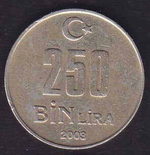 2003 Yılı 250.000 Lira