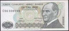 7.Emisyon 1.Tertip 10 Lira C56 338799 Çil