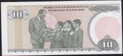 7.Emisyon 1.Tertip 10 Lira C56 338799 Çil