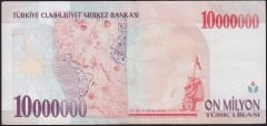 7.Emisyon 10 000 000 Lira E18 916254 Çok Temiz+