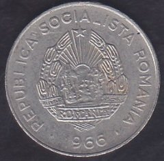 Romanya 25 Bani 1966