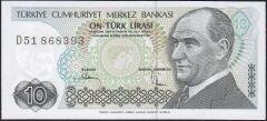 7.Emisyon 2.Tertip 10 Lira D51 868393 Çilaltı Çil