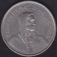İsviçre 5 Frank 1977