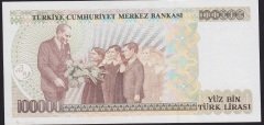 7.EMİSYON 2.TERTİP 100000 LİRA D62 707577 ÇÇT ÇİLALTI