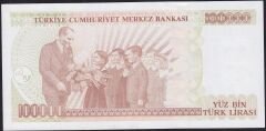 7.Emisyon 3.Tertip 100000 Lira I89 796287 Çil