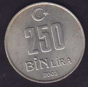 2003 Yılı 250.000 Lira