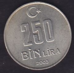 2003 Yılı 250.000 Lira