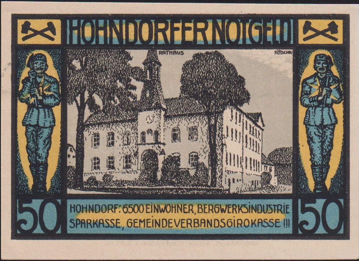 Almanya 50 Pfennig Notgeld 1921 Çil