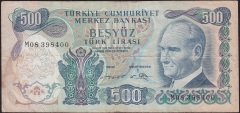 6.Emisyon 2.Tertip 500 Lira M08 398400 Çok Temiz
