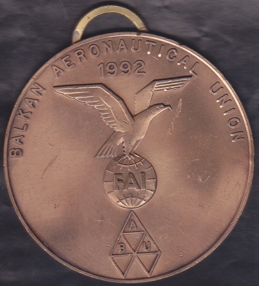 BALKAN HAVA OYUNLARI (FAI) ANKARA MADALYONU 1992 - 1995 7 CM