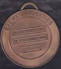 BALKAN HAVA OYUNLARI (FAI) ANKARA MADALYONU 1992 - 1995 7 CM