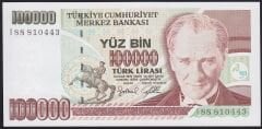 7.Emisyon 3.Tertip 100000 Lira I88 810443 Çilaltı Çil