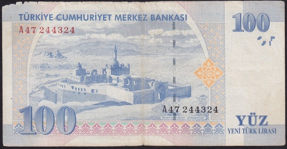8.Emisyon 100 YTL A47 244324 Haliyle