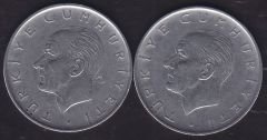 1969 Yılı 1 Lira (Ters Düz Takım)