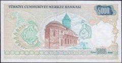 7.Emisyon 1.Tertip 5000 Lira A54 819293 Çilaltı Çil