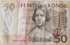İsveç 50 Kronor 2008 Çok Temiz+ Pick 64b