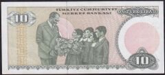 7.Emisyon 2.Tertip 10 Lira D44 303288 Ççt Çilaltı