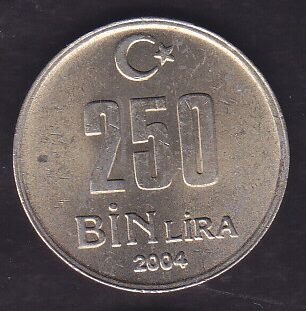 2004 Yılı 250.000 Lira
