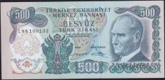 6.Emisyon 2.Tertip 500 Lira L88 100132 Çilaltı