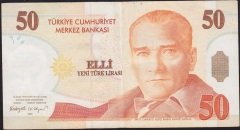 8.Emisyon 50 YTL G89 565134 Çok Temiz +