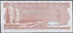 6.Emisyon 4.Tertip 20 Lira I30 444306 Çok Temiz+