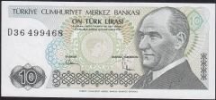 7.Emisyon 2.Tertip 10 Lira D36 499468 Çilaltı