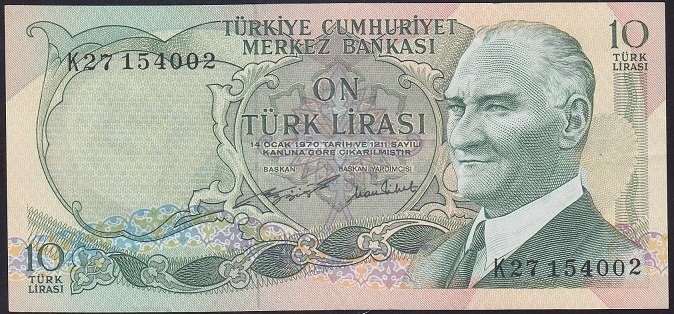6.EMİSYON 2.TERTİP 10 LİRA K27 154002 ÇÇT ÇİLALTI