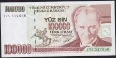 7.Emisyon 3.Tertip 100000 Lira I76 517666 Çil