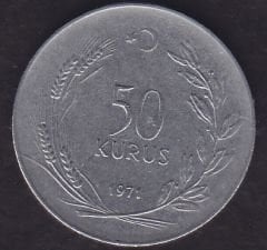 1971 Yılı 50 Kuruş