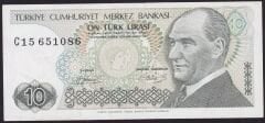 7.Emisyon 1.Tertip 10 Lira C15 651086 Ççt Çilaltı