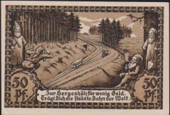 Almanya 50 Pfennig Notgeld 1921 Çil