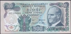 6.Emisyon 2.Tertip 500 Lira L87 229591 Çilaltı Çil