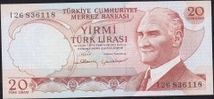 6.Emisyon 4.Tertip 20 Lira I26 836118 Çilaltı Çil
