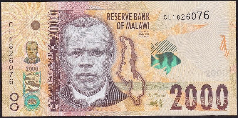 Malawi 2000 Kwacha 2021 Çil