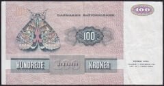 Danimarka 100 Kroner 1972 ( 1984 ) Çok Temiz+ Pick 51k