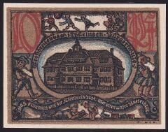 Almanya 10 Pfennig Notgeld 1921 Çil