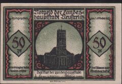 Almanya 50 Pfennig Notgeld 1921 Çil