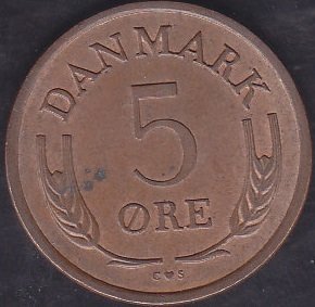 Danimarka 5 Öre 1960